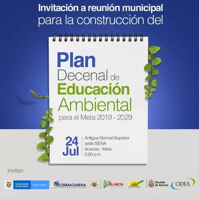 PLAN DECENAL DE EDUCACIÓN AMBIENTAL PARA EL META 2019-2029