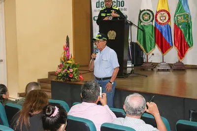El alcalde fue invitado a la Audiencia Pública de Rendición de Cuentas de la Policía Metropolitana de Villavicencio.