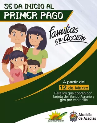 INICIA PRIMER PAGO DE 2019 DEL PROGRAMA FAMILIAS EN ACCIÓN 