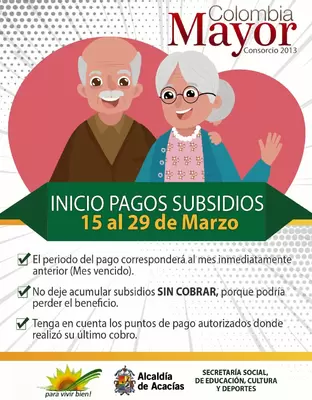 COLOMBIA MAYOR DA INICIO AL SEGUNDO PAGO DE 2019