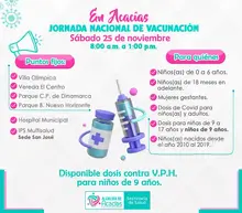 Jornada de vacunación en diferentes puntos del municipio