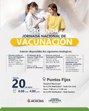Segunda Jornada Nacional de Vacunación.