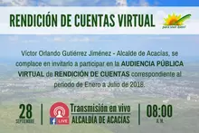 RENDICIÓN DE CUENTAS VIRTUAL 2018