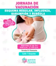 Jornada de Vacunación Regular, vereda El Diamante 