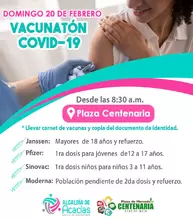 Vacunatón Contra el COVID-19 Plaza Centenaria