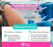 Jornada Nocturna de Vacunación contra el COVID-19