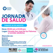 Jornada de Salud en vereda San José de las Palomas