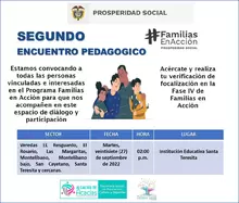 Encuentro Pedagógico Familias en Acción: I.E. Santa Teresita