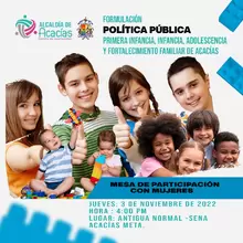 Política Pública de Primera Infancia: Invitación a Mujeres del Municipio