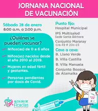 Jornada Nacional de Vacunación por diferentes barrios 