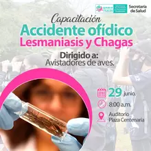 Capacitación en “Accidente Ofídico, Leismaniosis y Chagas”