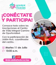 Facebook live: Inscripciones Centro de Vida Integral