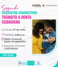 Segundo Encuentro Comunitario–Transición a Renta Ciudadana: barrio Cooperativo y aledaños