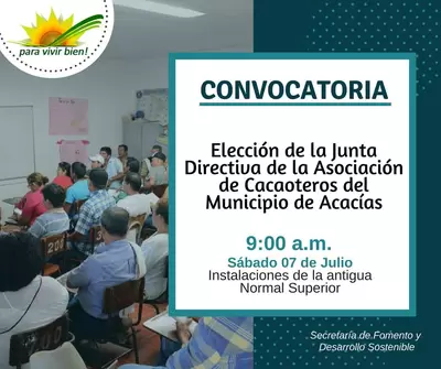 ELECCIÓN JUNTA DIRECTIVA CACAOTEROS DE ACACÍAS