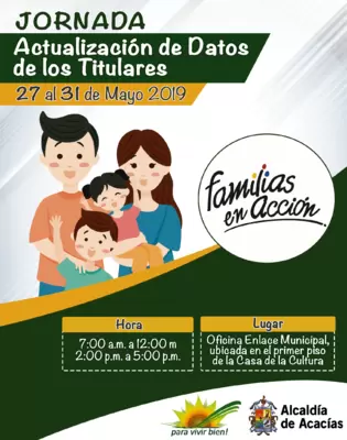 JORNADA DE ACTUALIZACIÓN DE DATOS TITULARES FAMILIAS EN ACCIÓN