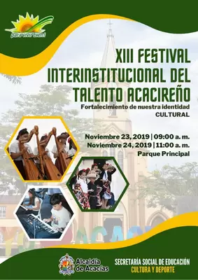 XIII FESTIVAL INTERINSTITUCIONAL DEL TALENTO ACACIREÑO 
