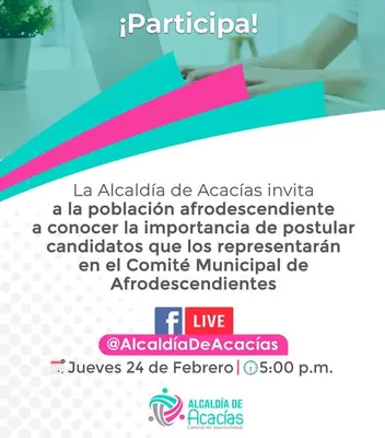 Facebook live: Comité Municipal de Afrodescendientes