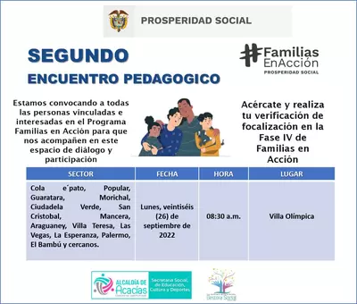 Encuentro Pedagógico Familias en Acción:Villa Olímpica