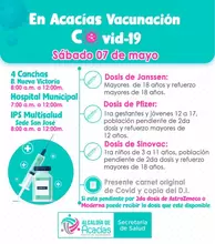 vacunas sábado 7 de mayo