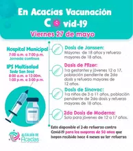 vacunas covic 27 de mayo 