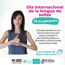 día internacional de lenguaje de señas