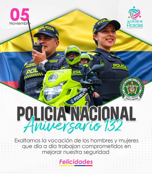 Reconocimiento a la Policía Nacional en su aniversario 132