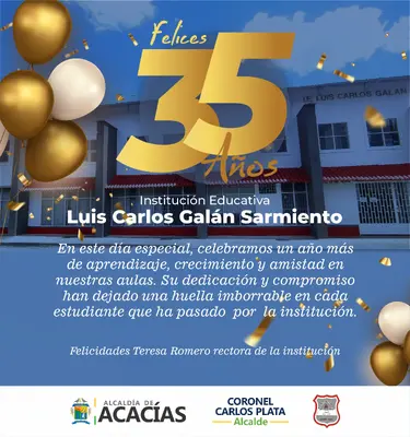 35 años de la I. E. Luis Carlos Galán