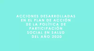 Plan de Acción de la Política de Participación Social en Salud Vigencia 2020
