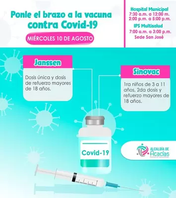 Lugares y vacunas contra el COVID-19 para el 10 de agosto de 2022