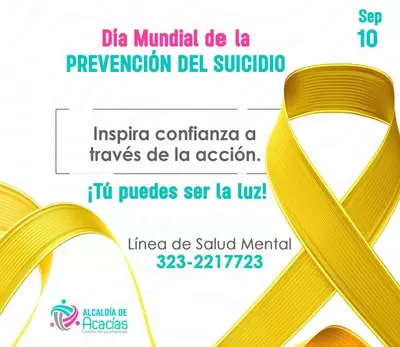 Día de la Prevención del Suicidio: Secretaría de Salud hace actividades