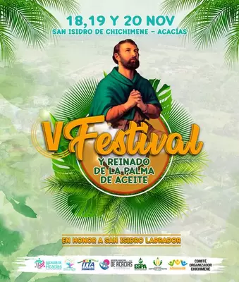 Todos invitados a vivir el V Festival y Reinado de la Palma de Aceite en Chichimene