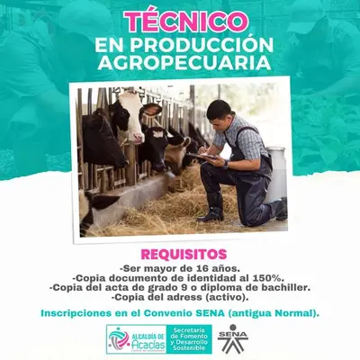 Convenio Alcaldía - SENA: Técnico en producción Agropecuaria