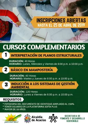OFERTA EDUCATIVA EN CURSOS COMPLEMENTARIOS