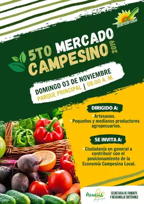 PARTICIPE DEL 5TO MERCADO CAMPESINO 2019