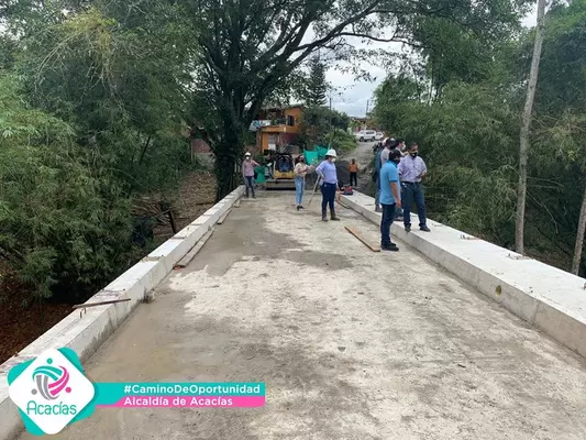 Puente del barrio San Cristóbal lleva un 90% de ejecución