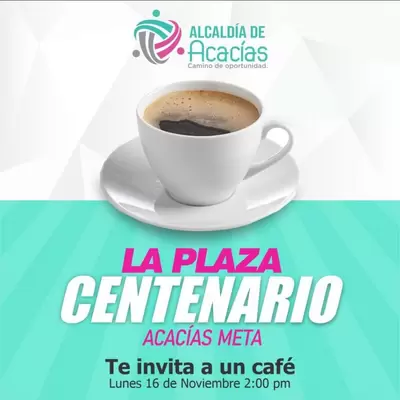 Invitación a un café en nueva Plaza Centenario