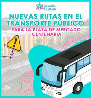 Nuevas Rutas de transporte público por la Plaza Centenario