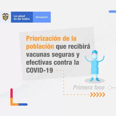 Etapas del plan nacional de vacunación COVID-19