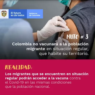 Migrantes Legales Serán Vacunados