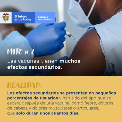 Mito 7: Las Vacunas tienen muchos efectos secundarios.