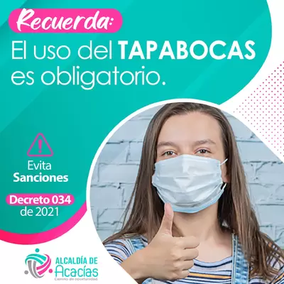 El Tapabocas es esencial contra la epidemia, Siga las medidas de bioseguridad