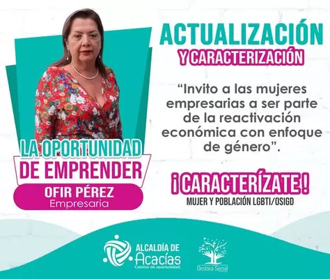 Inscríbase y Empodérese como Líder Acacireña: Mery Ofir Pérez