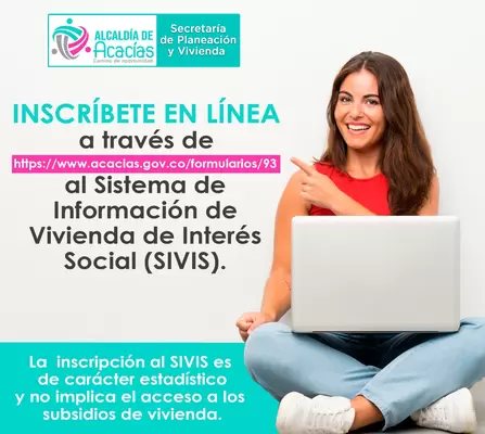 Inscríbase al Sistema de Información de Vivienda de Interés Social – SIVIS.
