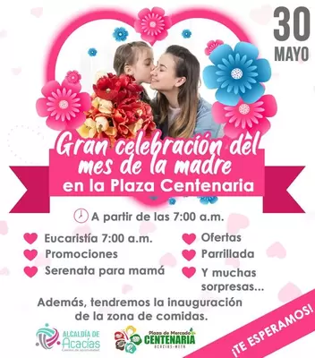 Plaza Centenaria Celebra mes de las Madres