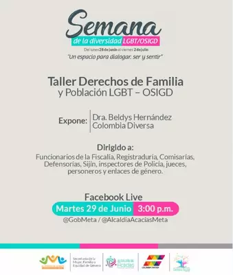 Diversidad: “Derechos de Familia y Población LGBT- OSIGD"