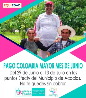 Listos Pagos de Colombia Mayor de Junio