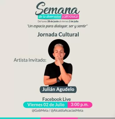 Diversidad: Jornada Cultural artísta Julián Agudelo