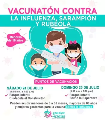 Vacunatón 24 y 25 Sarampión y Rubeola