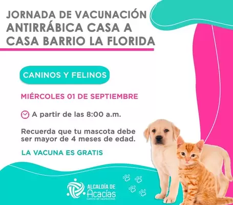 Jornada de Vacunación de Caninos y Felinos en La Florida