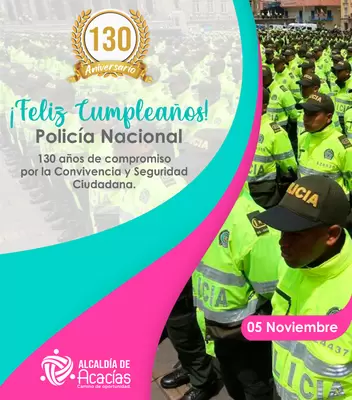 Felicitaciones a  la Policía Nacional en sus 130 años